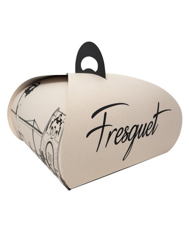 Caja estrella personalizada para pasteles con asa troquelada