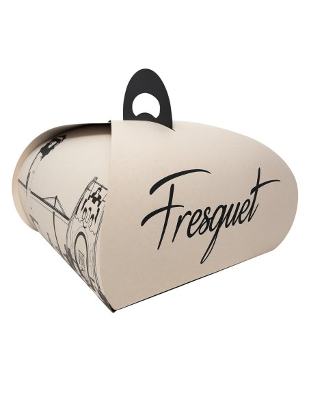 Caja estrella personalizada para pasteles con asa troquelada