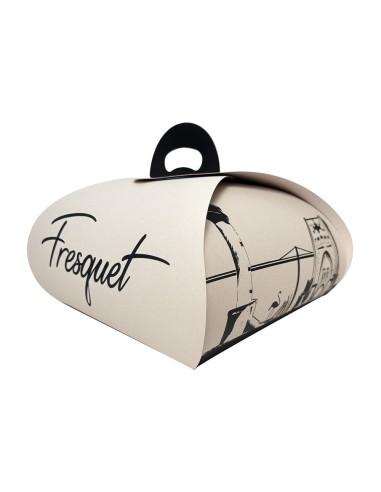 Caja estrella kraft personalizada para tarta con logotipo