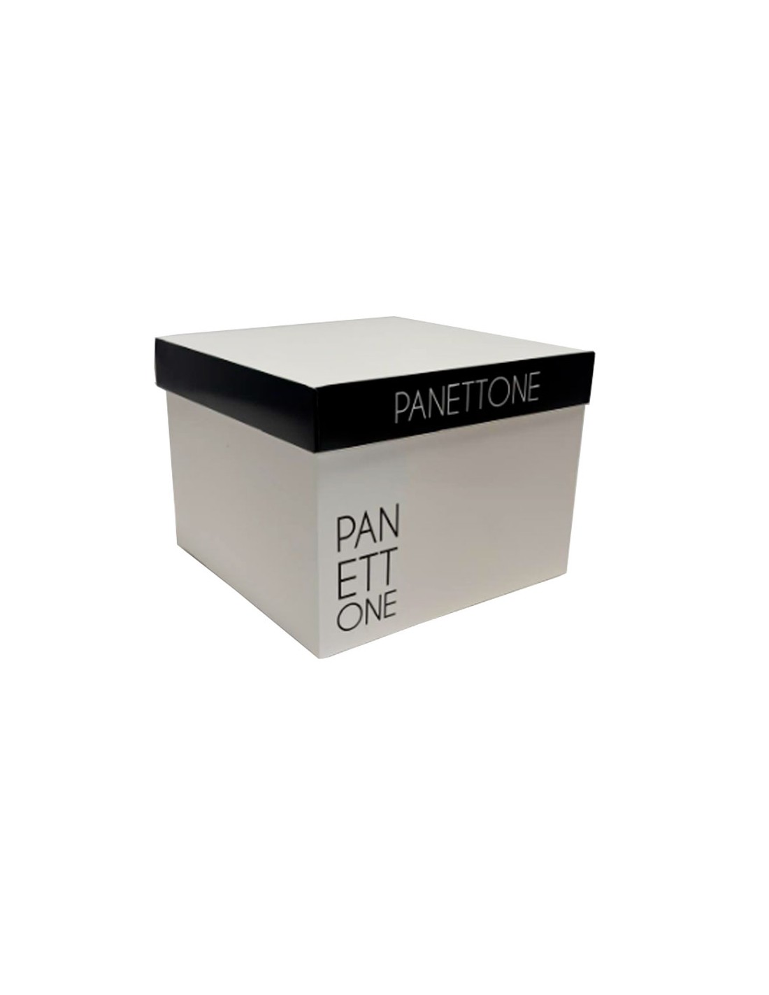 Caja panettone bajo blanca para 750-900 gr