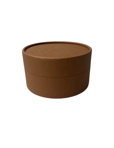 caja color kraft con tapa con cápsula en su interior