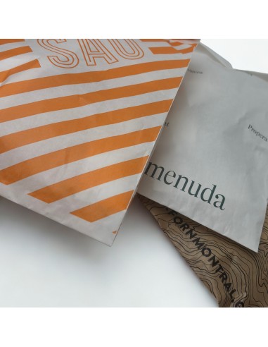 Detalle de bolsa de papel antigrasa personalizada para panadería
