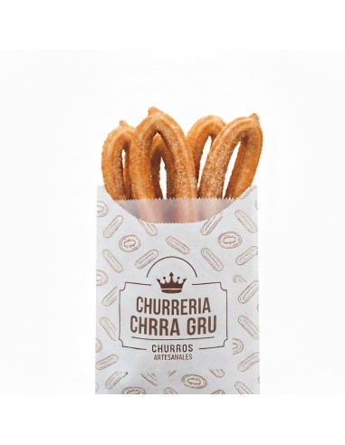 Bolsa de papel antigrasa personalizada para churros