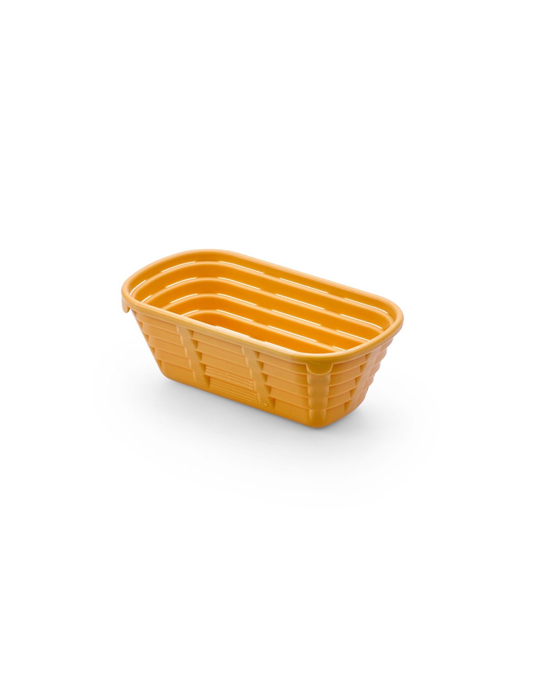 BANNETON PLÁSTICO AMARILLO OVALADO