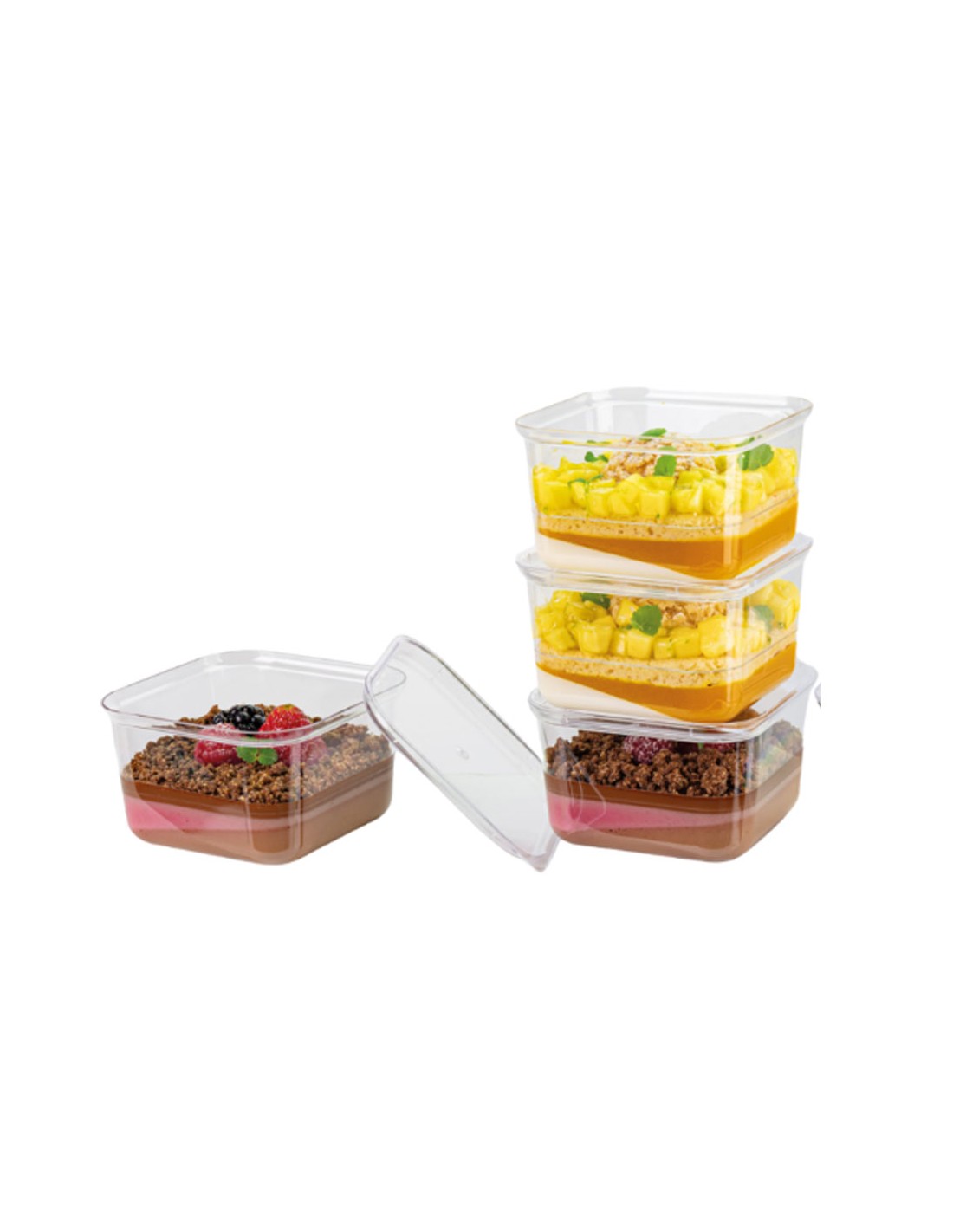 Molde vaso rectangular para degustaciones
