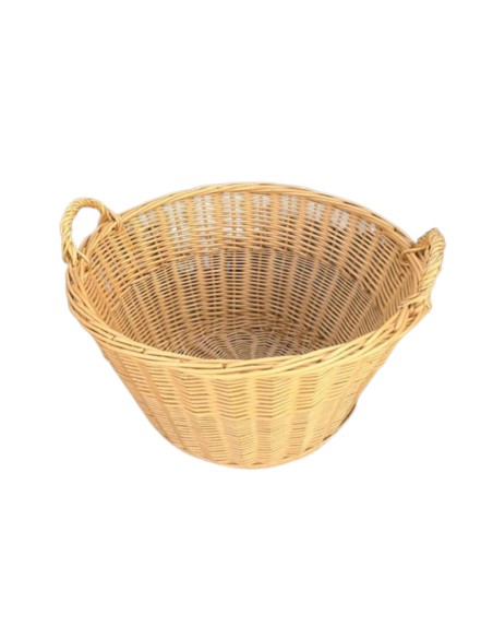 CESTO MIMBRE NATURAL OVALADO CON ASAS