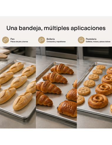 BANDEJA HORNO ALUMINIO 1,2mm 60X40 EMBUTIDA