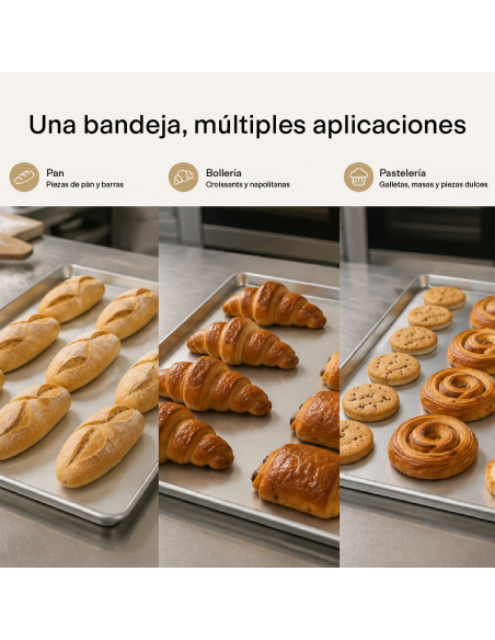BANDEJA HORNO ALUMINIO 1,2mm 60X40 EMBUTIDA