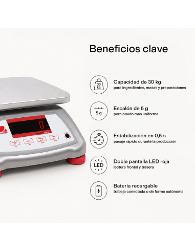 BÁSCULA COMPACTA 15 KG OHAUS VALOR 2000