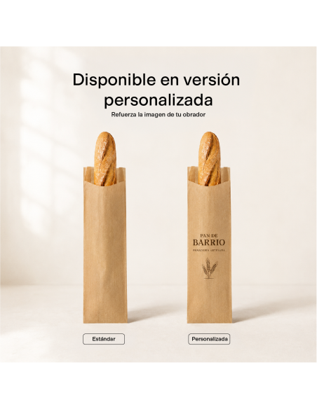 BOLSA PAPEL KRAFT PARA PAN (PACK 1000 UN)