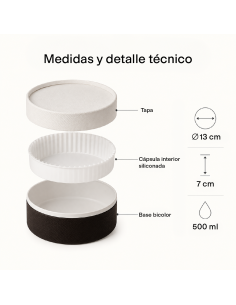Molde para tarta de queso bicolor 2
