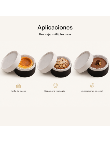 CAJA LUXURY DE CARTÓN BICOLOR PARA TARTAS DE...
