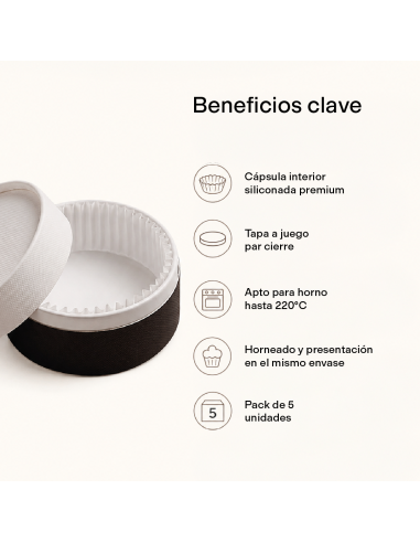 CAJA LUXURY DE CARTÓN BICOLOR PARA TARTAS DE...