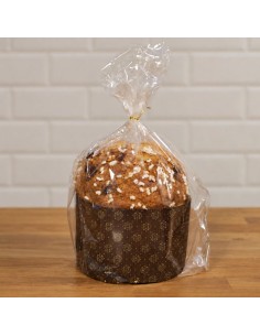 Panettone envasado en bolsa de polipropileno transparente con fuelle lateral 2