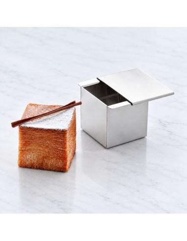 MOLDE CUBO CUADRADO ACERO INOXIDABLE 6x6 CM