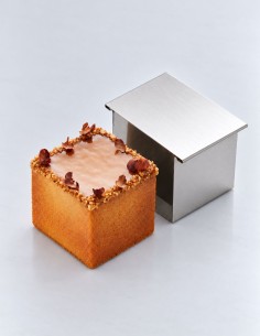 MOLDE CUBO CUADRADO ACERO INOXIDABLE 8x8 CM 2