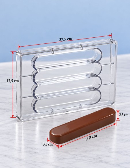 MOLDE FORMA PLANA PARA TURRÓN DE CHOCOLATE