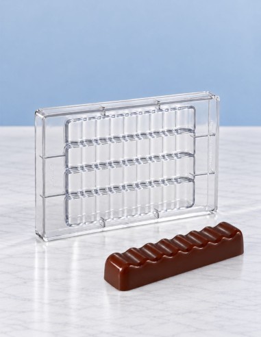 MOLDE FORMA ONDULADA PARA TURRÓN DE CHOCOLATE