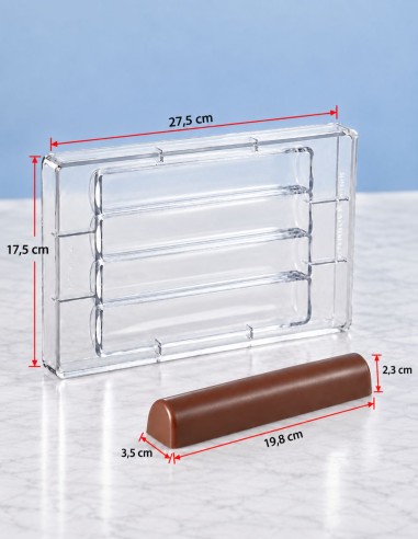 MOLDE FORMA CURVAS PARA TURRÓN DE CHOCOLATE