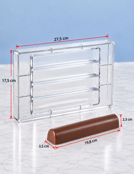 MOLDE FORMA CURVAS PARA TURRÓN DE CHOCOLATE