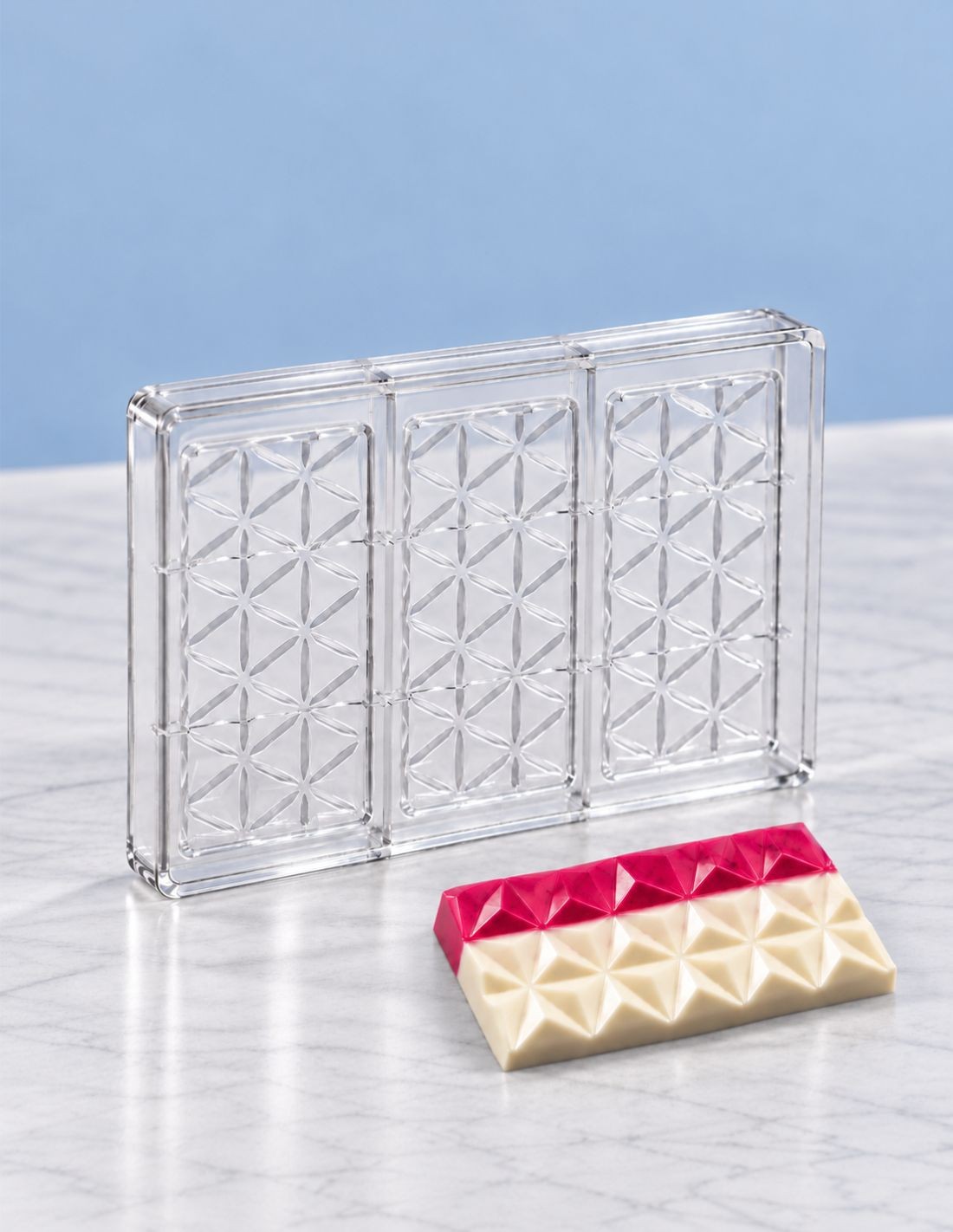 MOLDE DE POLICARBONATO TABLETA 1 CHOCOLATE (PACK 3 UN)