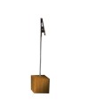 Portaprecios pinza base madera