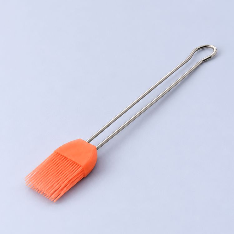 Pincel plano silicona mango inox